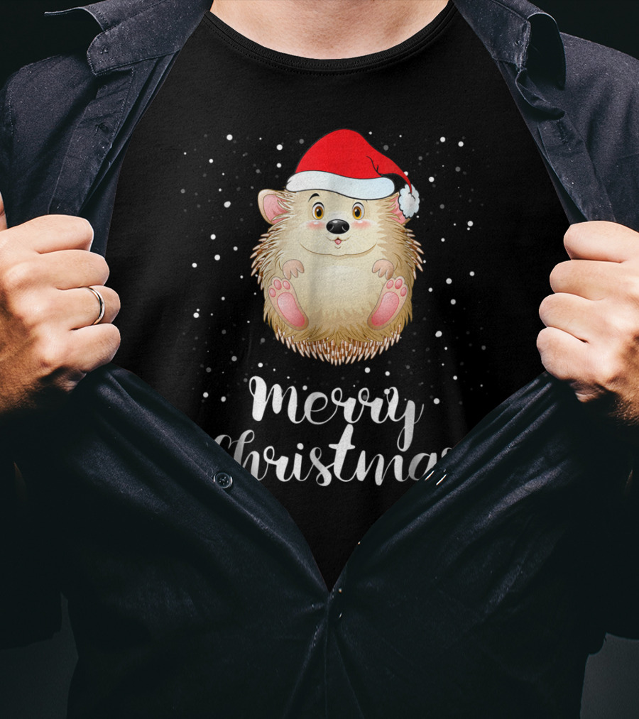 Merry Christmas Porcupine Family Matching Group T-Shirt
