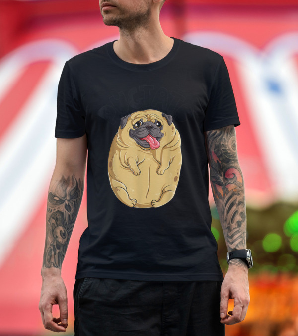 Premium T-Shirt: Pugtato Pug Potato Dog Lovers T-Shirt Pugtato Pug Potato Dog Lovers T-Shirt