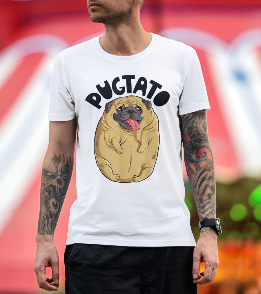 Pugtato Pug Potato Dog Lovers T-Shirt