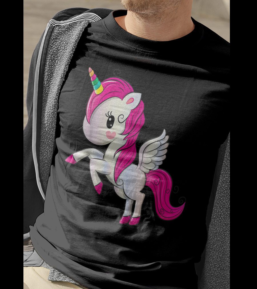 Rainbow Unicorn Birthday Girl Birthday T-Shirt