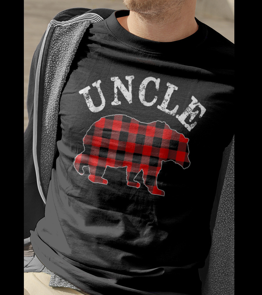 Uncle Red Plaid Bear T-Shirt