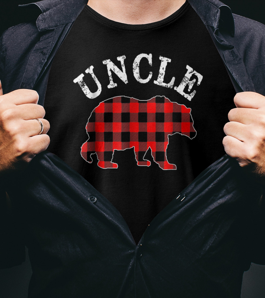 Uncle Red Plaid Bear T-Shirt