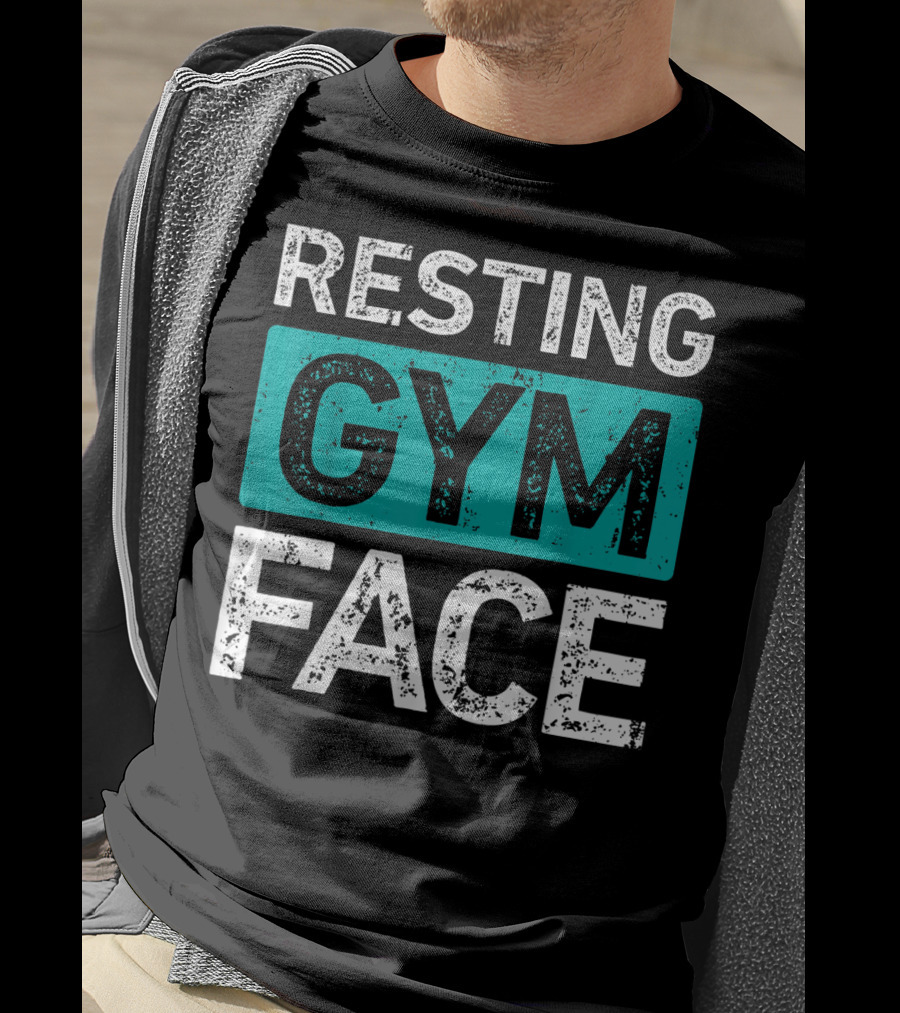 Resting Gym Face Fitness T-Shirt
