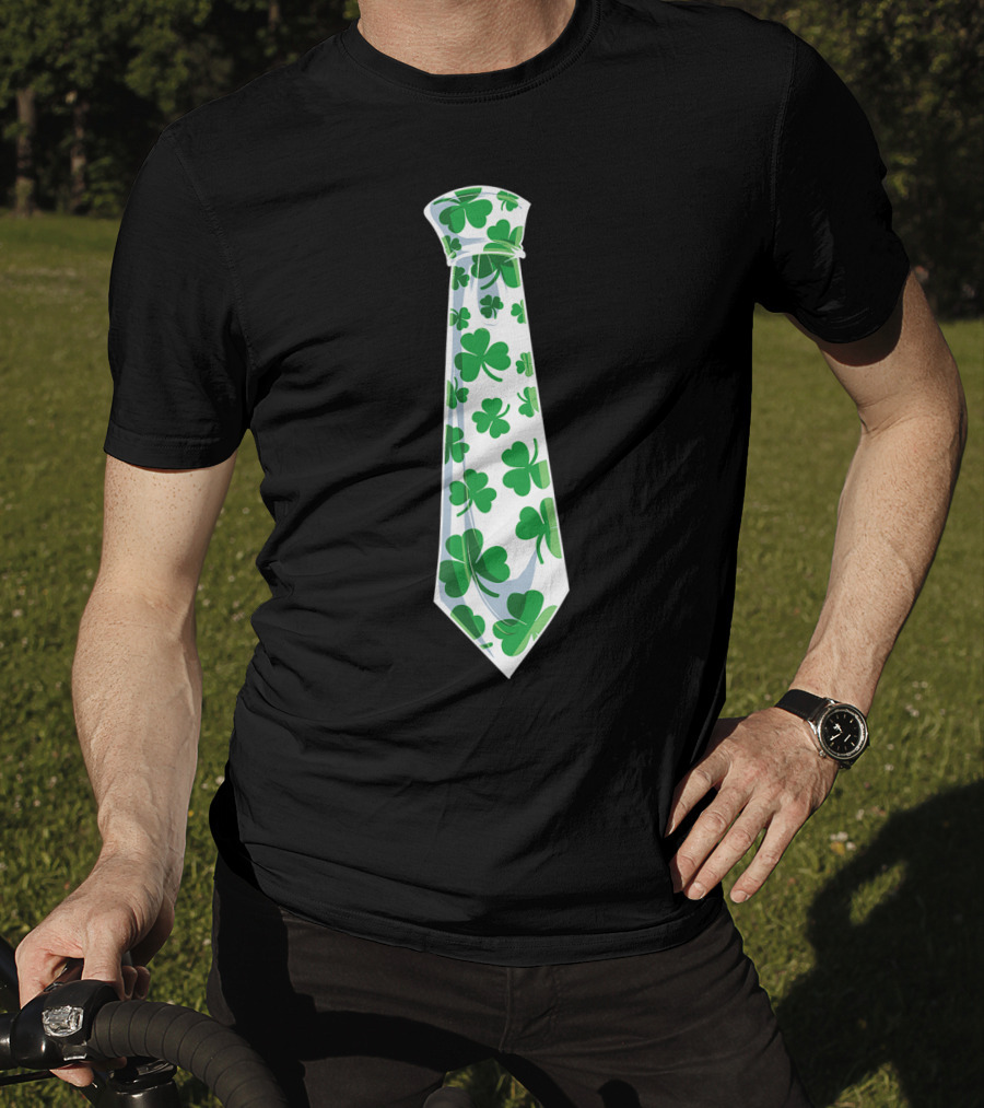 Shamrock Clover Tie St. Patrick's Day T-Shirt