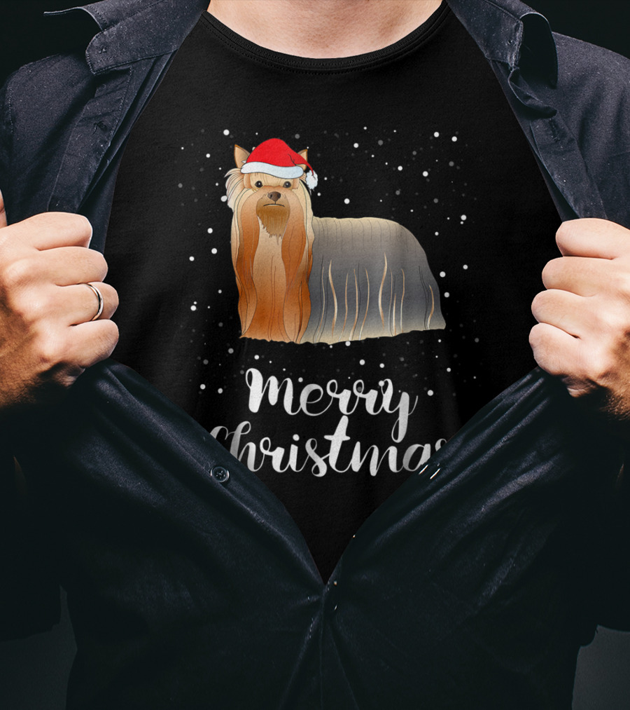 Merry Christmas Shih Tzu Family Group Matching T-Shirt