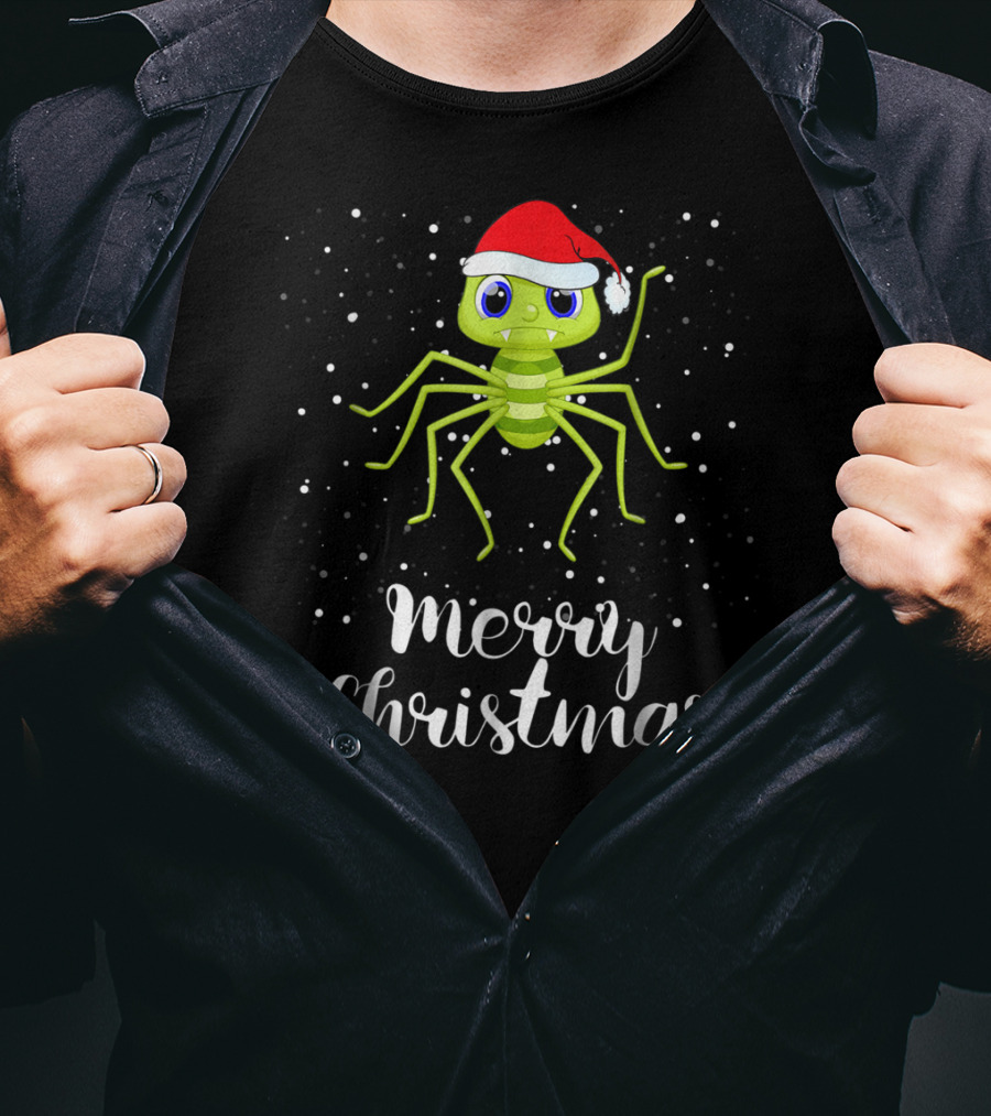Merry Christmas Spider Funny Family Group Holiday T-Shirt