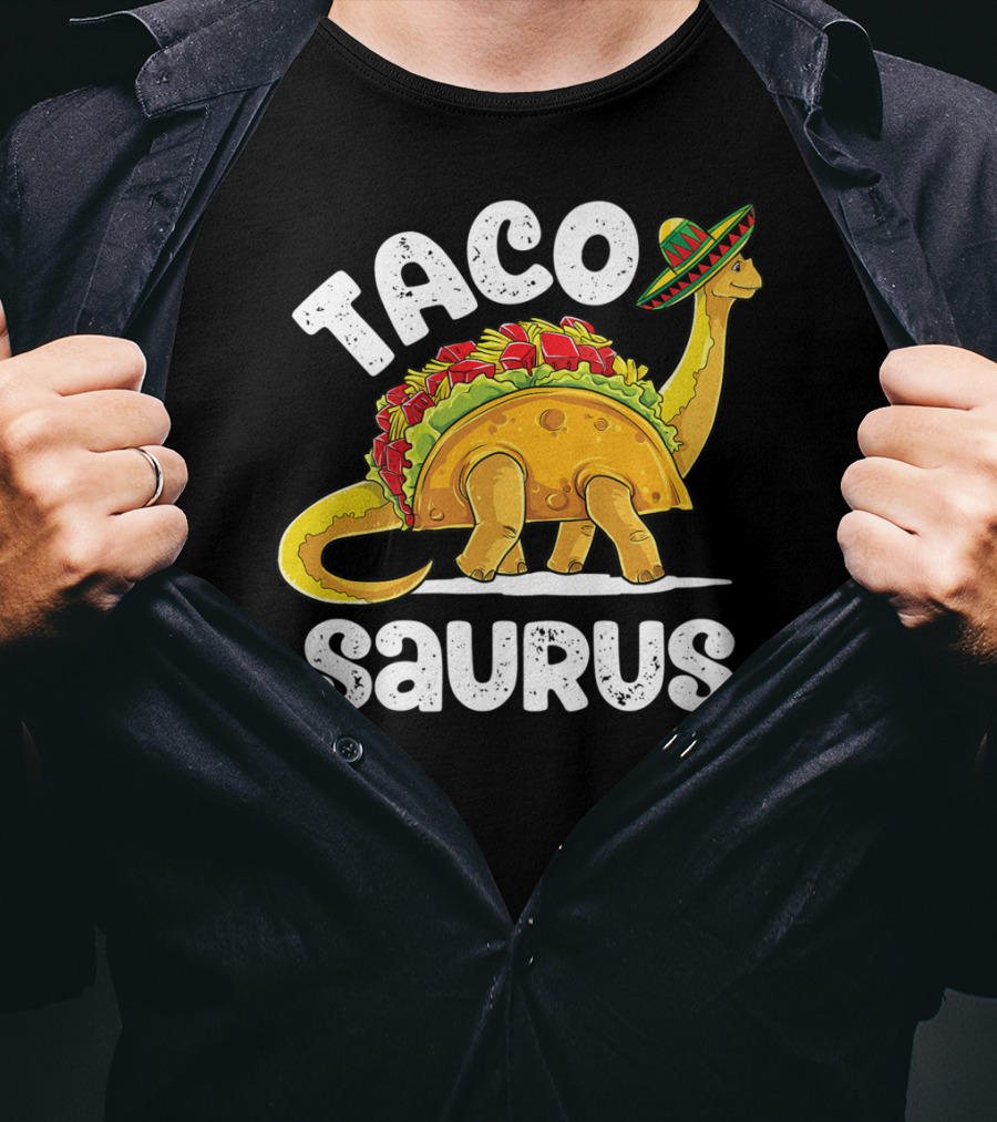 Tacosaurus Cinco De Mayo Sombrero Delight T-Shirt