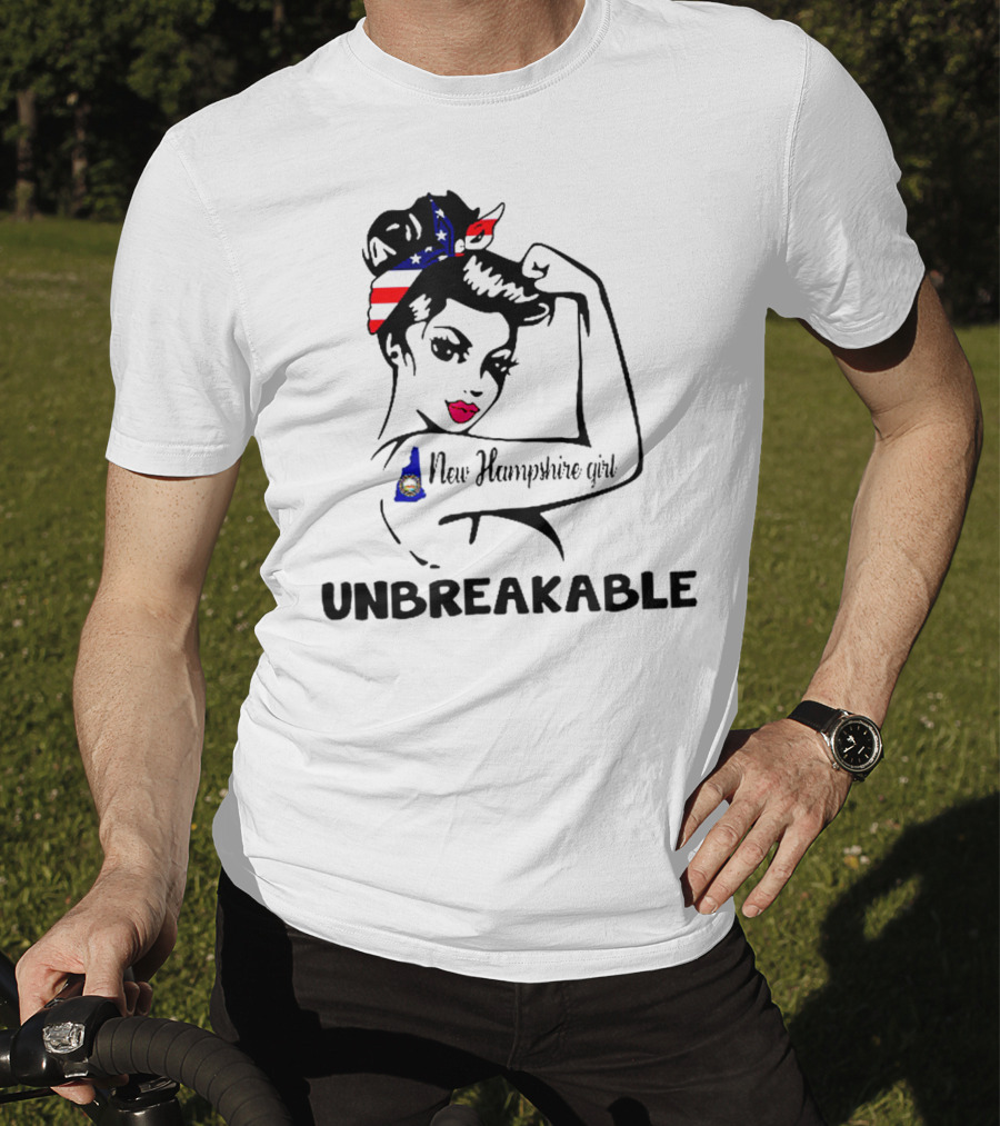 New Hampshire Girl Unbreakable Vintage Patriotic T-Shirt