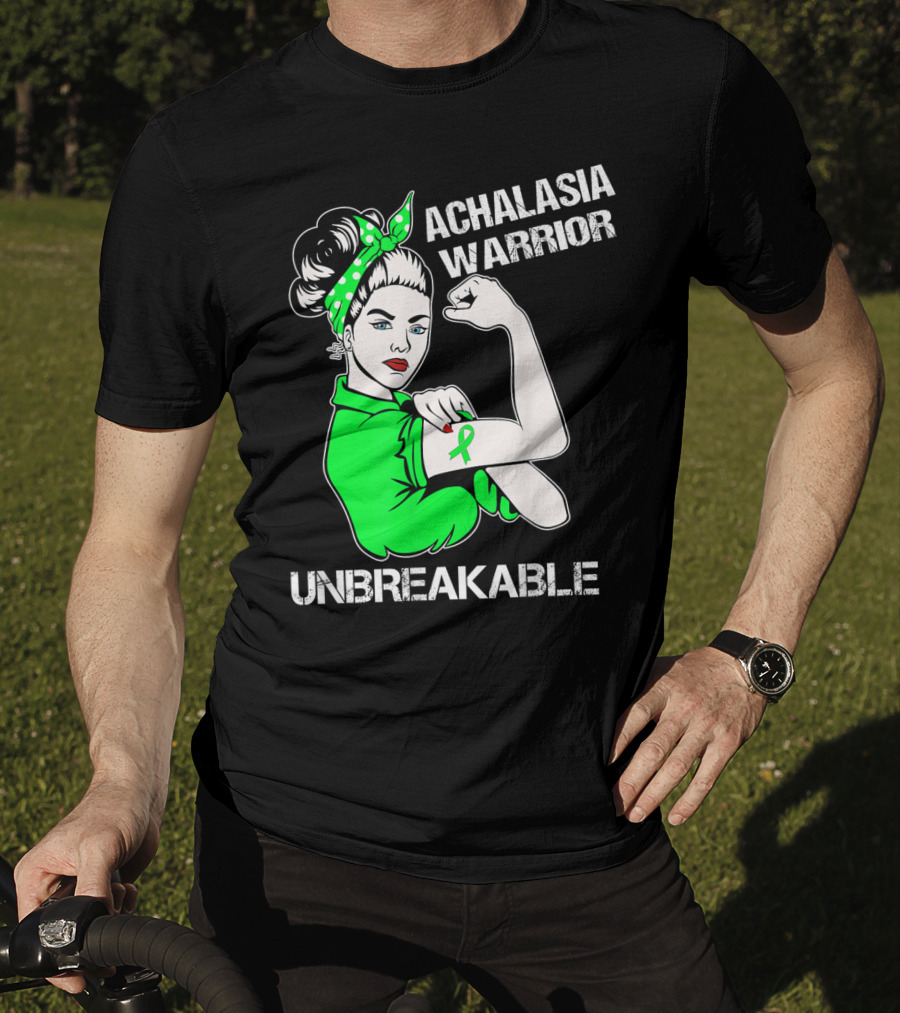 Achalasia Warrior Unbreakable Strong Woman Rosie T-Shirt