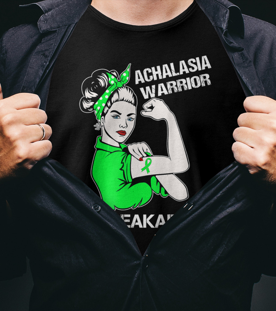 Achalasia Warrior Unbreakable Strong Woman Rosie T-Shirt