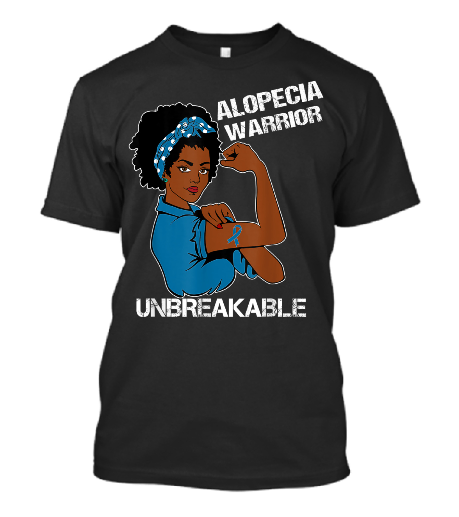 Alopecia Warrior Unbreakable Strong Woman With Awareness T-Shirt