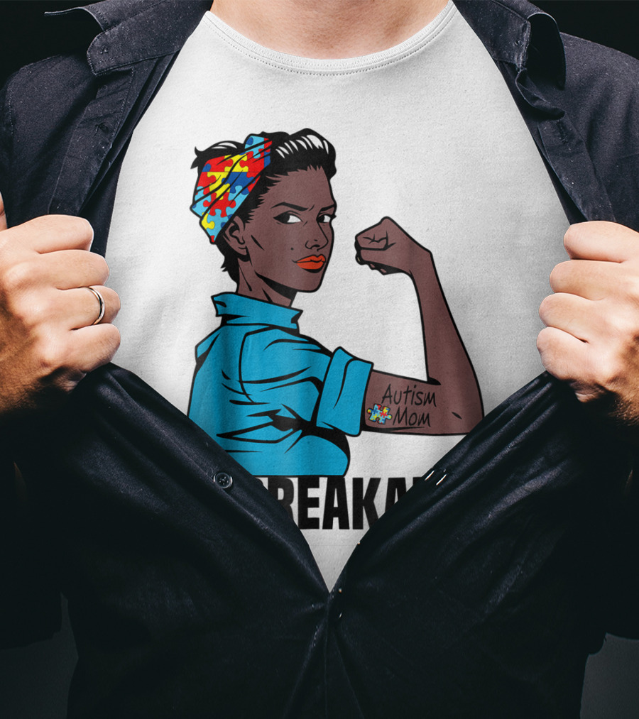 Unbreakable Autism Mom Awareness T-Shirt