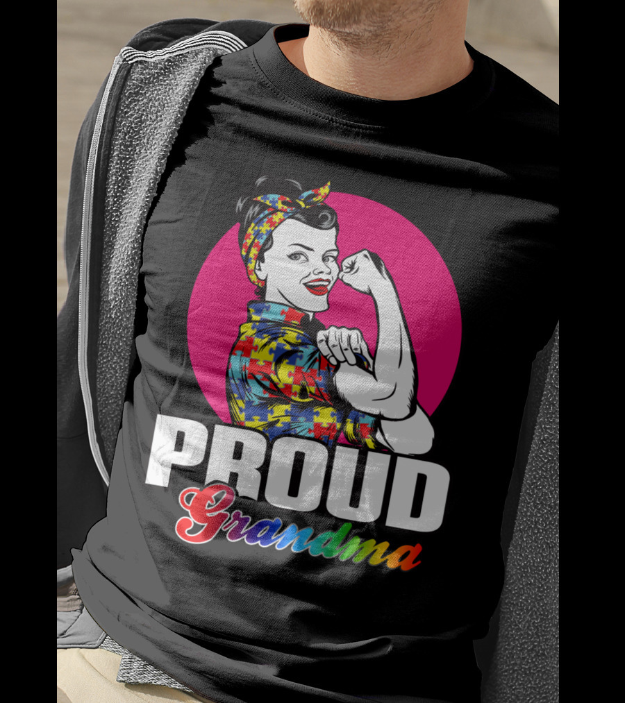 Proud Grandma Unbreakable Autism Awareness T-Shirt