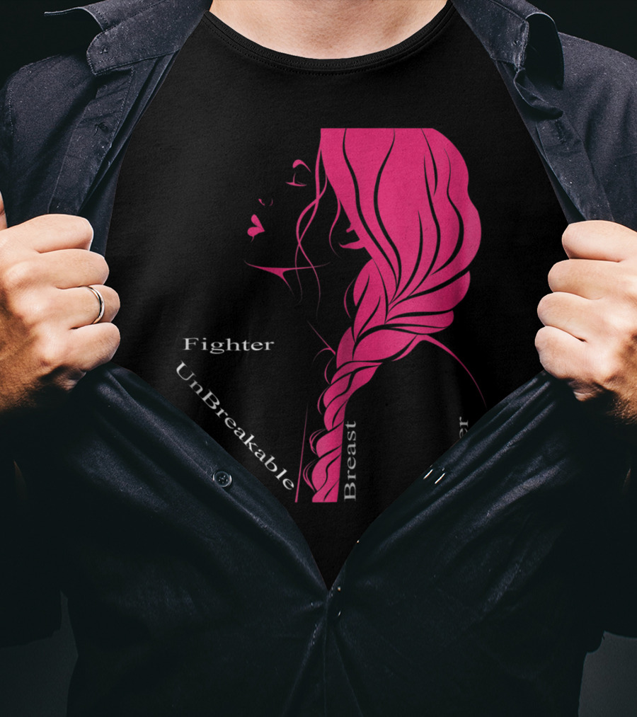 Breast Cancer Fighter Unbreakable Warrior T-Shirt