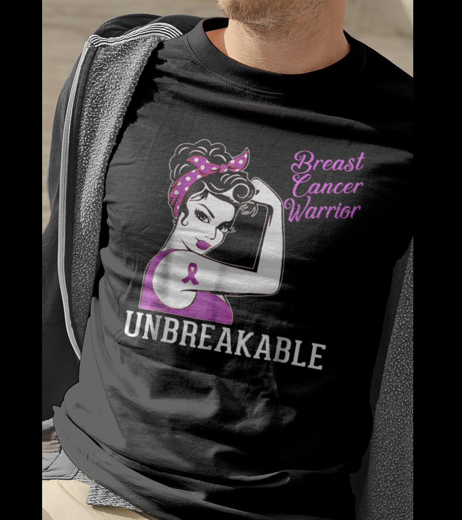 Breast Cancer Warrior Unbreakable T-Shirt