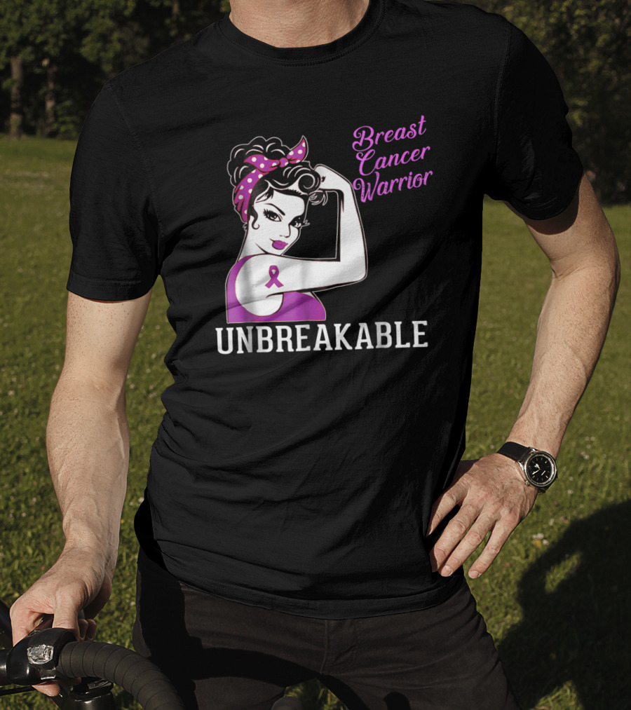 Breast Cancer Warrior Unbreakable T-Shirt