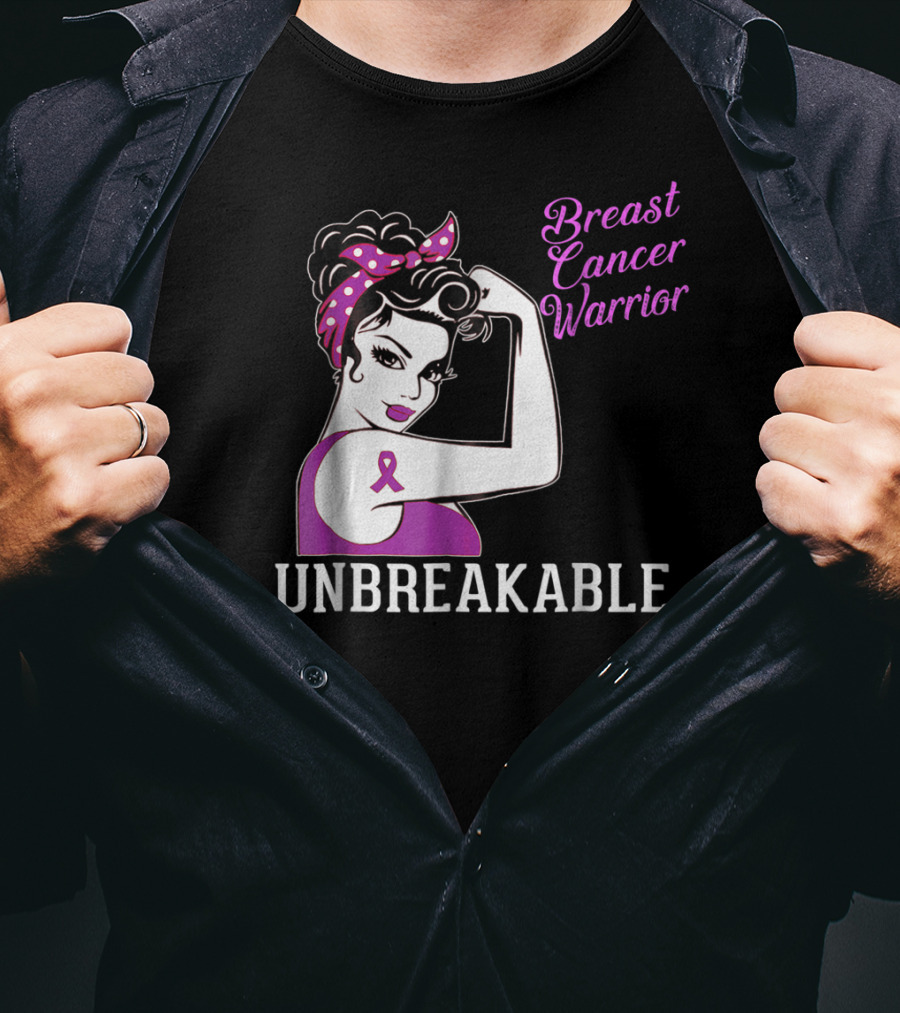 Breast Cancer Warrior Unbreakable T-Shirt