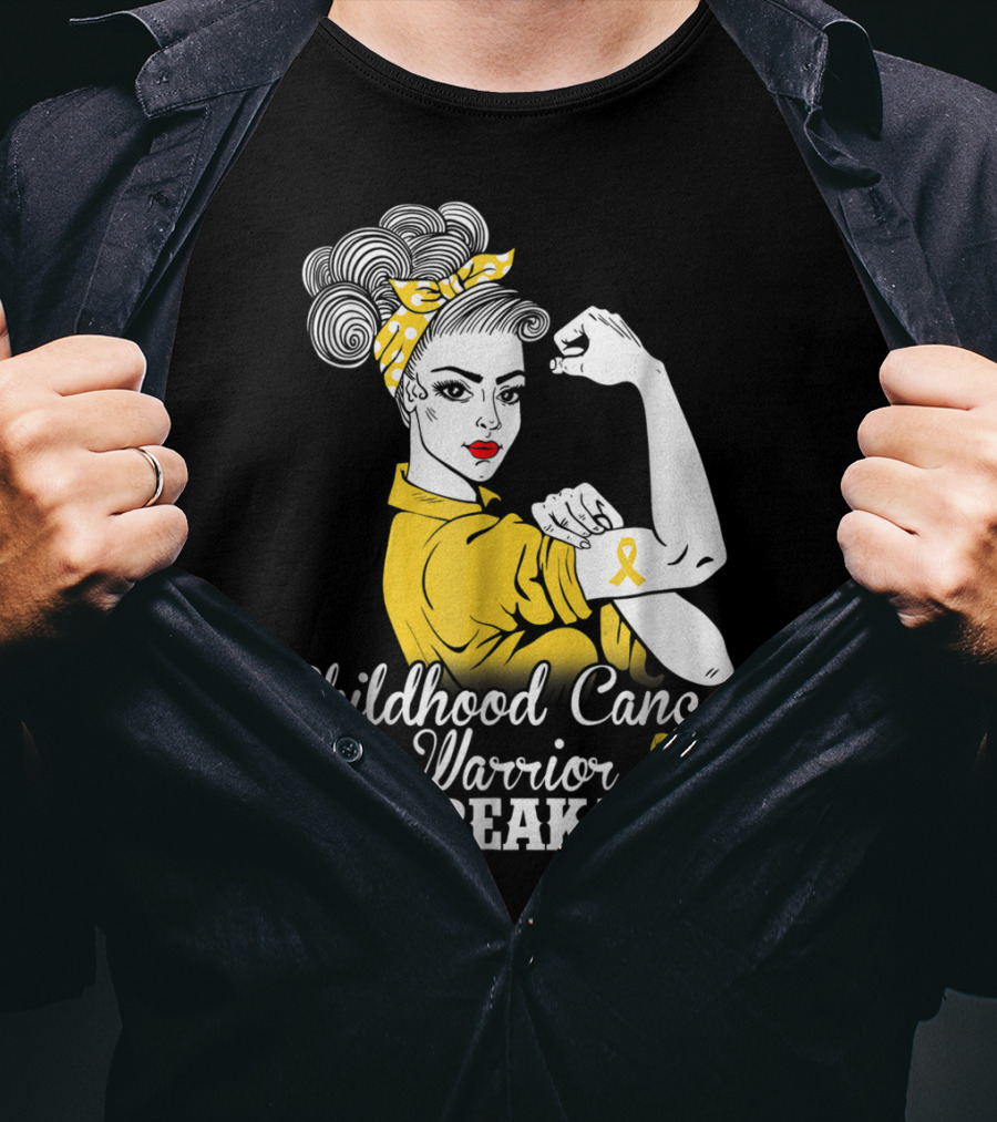 Childhood Cancer Warrior Unbreakable Awareness Month T-Shirt