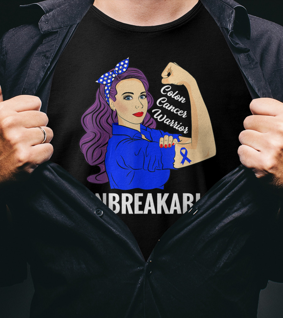 Unbreakable Colon Cancer Warrior Rosie T-Shirt