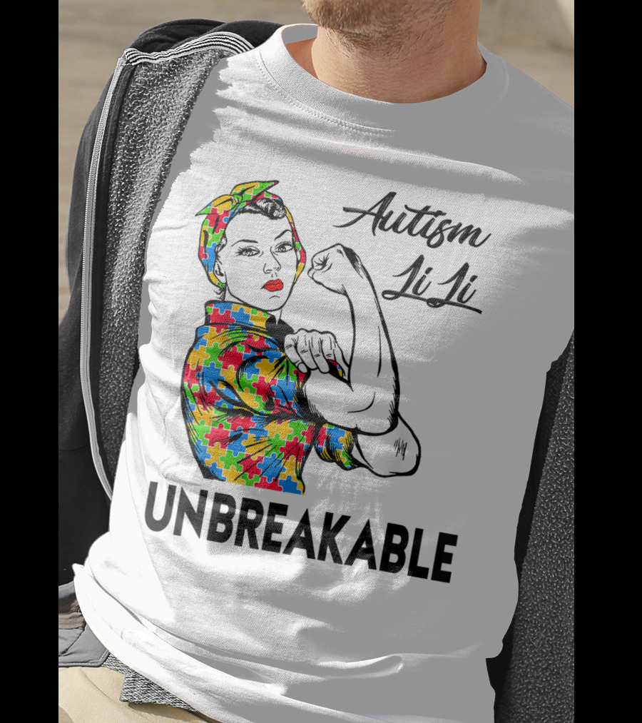 Autism LiLi Unbreakable Puzzle Pattern Empowerment T-Shirt