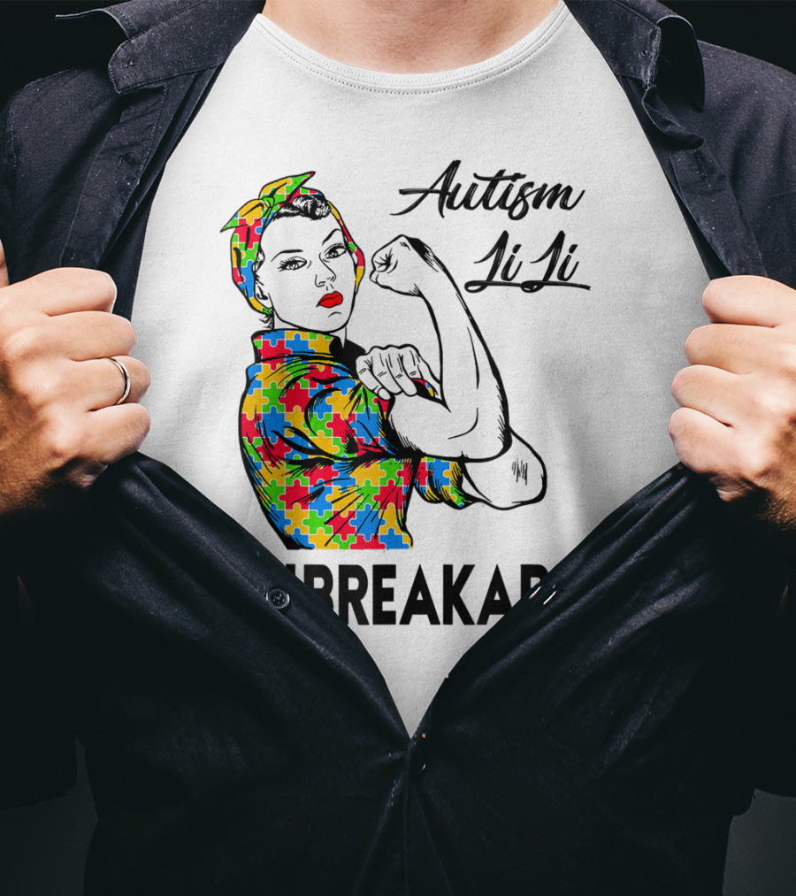 Autism LiLi Unbreakable Puzzle Pattern Empowerment T-Shirt