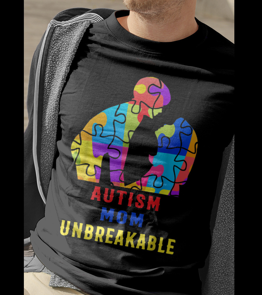 Autism Mom Unbreakable Puzzle T-Shirt