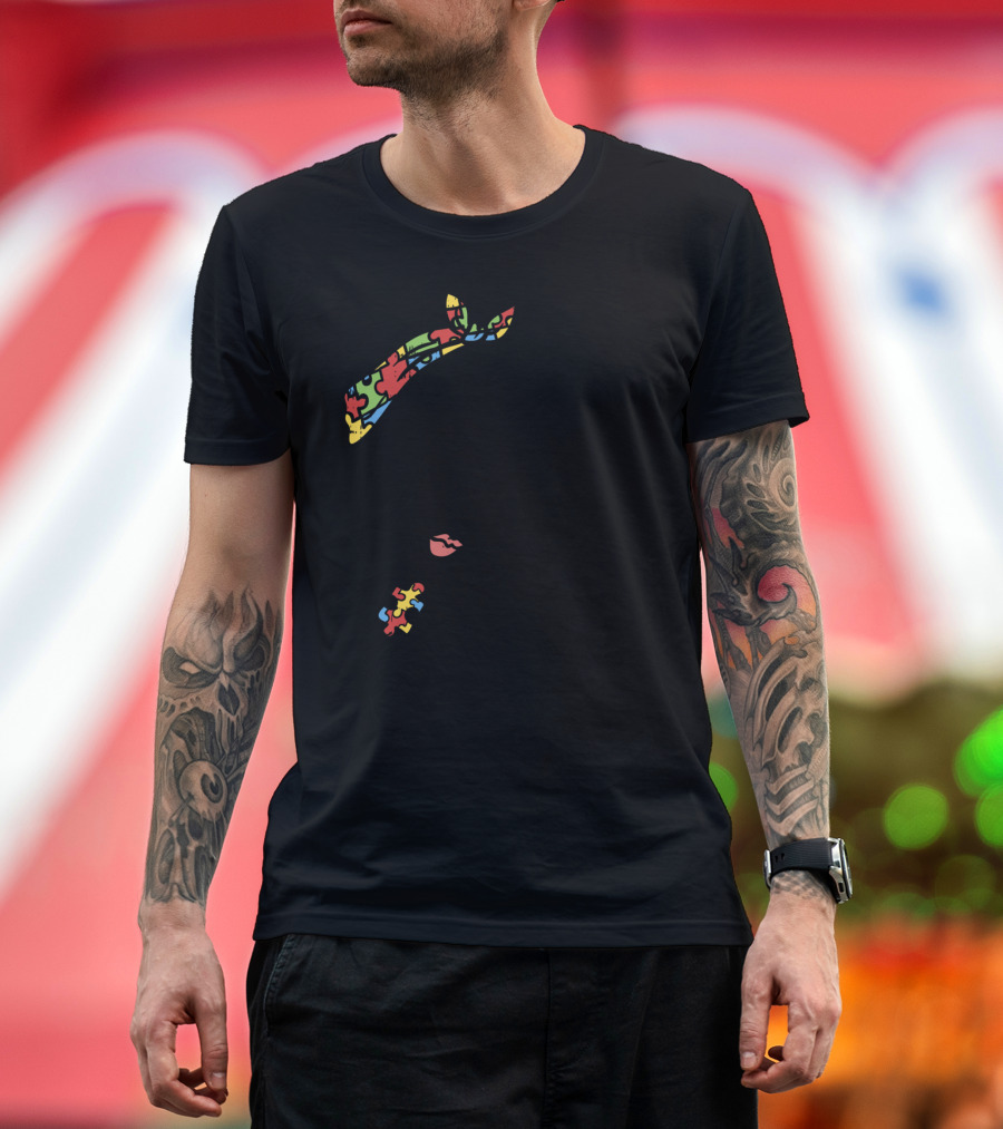 Autism Godmother Unbreakable Puzzle Piece Tattoo T-Shirt