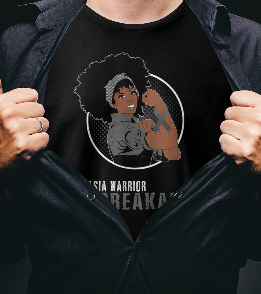 Aphasia Warrior Unbreakable Black Girl Empowerment T-Shirt