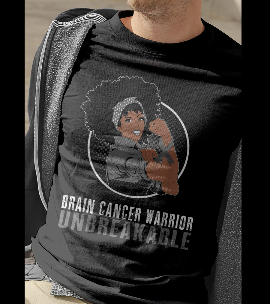 Brain Cancer Warrior Unbreakable T-Shirt