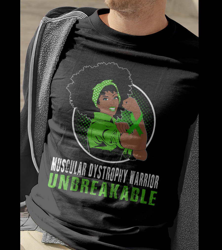 Muscular Dystrophy Warrior Unbreakable Black Girl T-Shirt