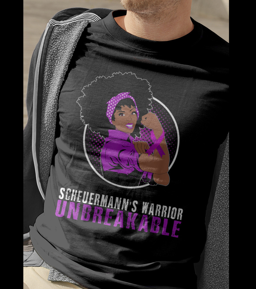 Scheuermann's Warrior Unbreakable Black Girl Empowerment T-Shirt