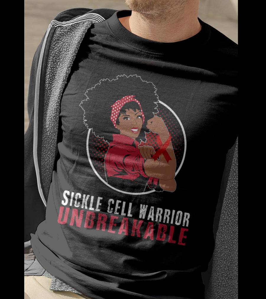 Sickle Cell Warrior Unbreakable Black Girl Strength T-Shirt
