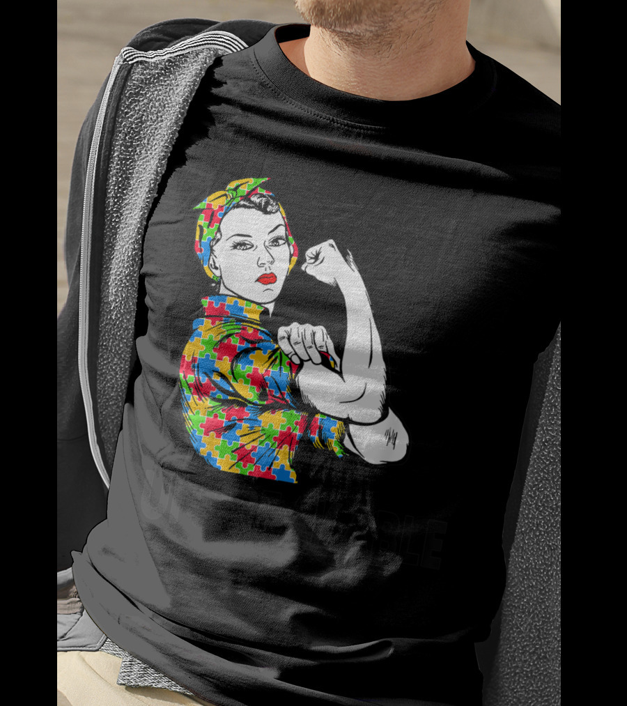 Autism Cece Unbreakable Puzzle Pattern Awareness T-Shirt