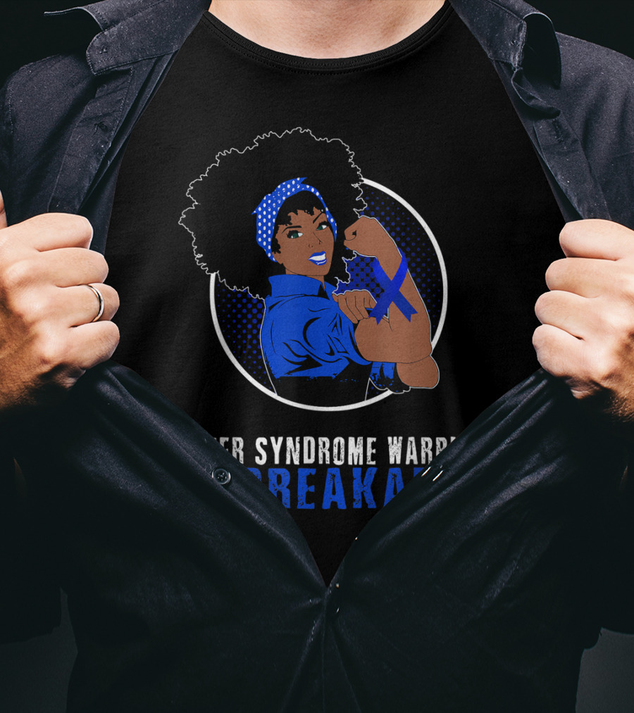 Usher Syndrome Warrior Unbreakable Black Girl T-Shirt