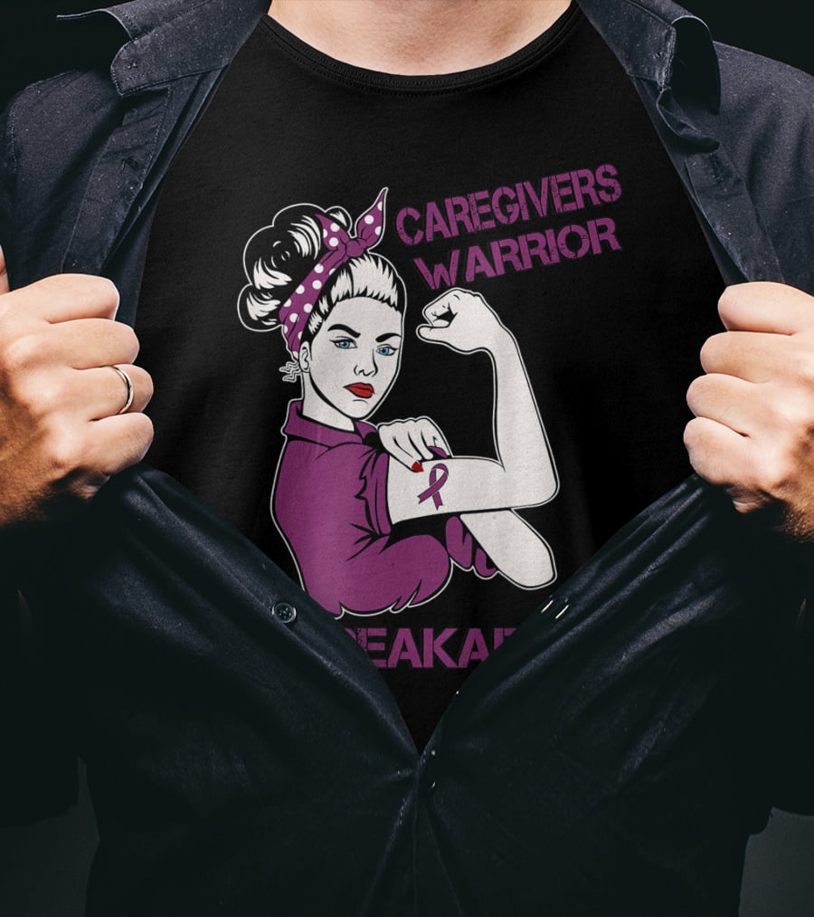 Caregivers Warrior Unbreakable Rosie The Riveter T-Shirt
