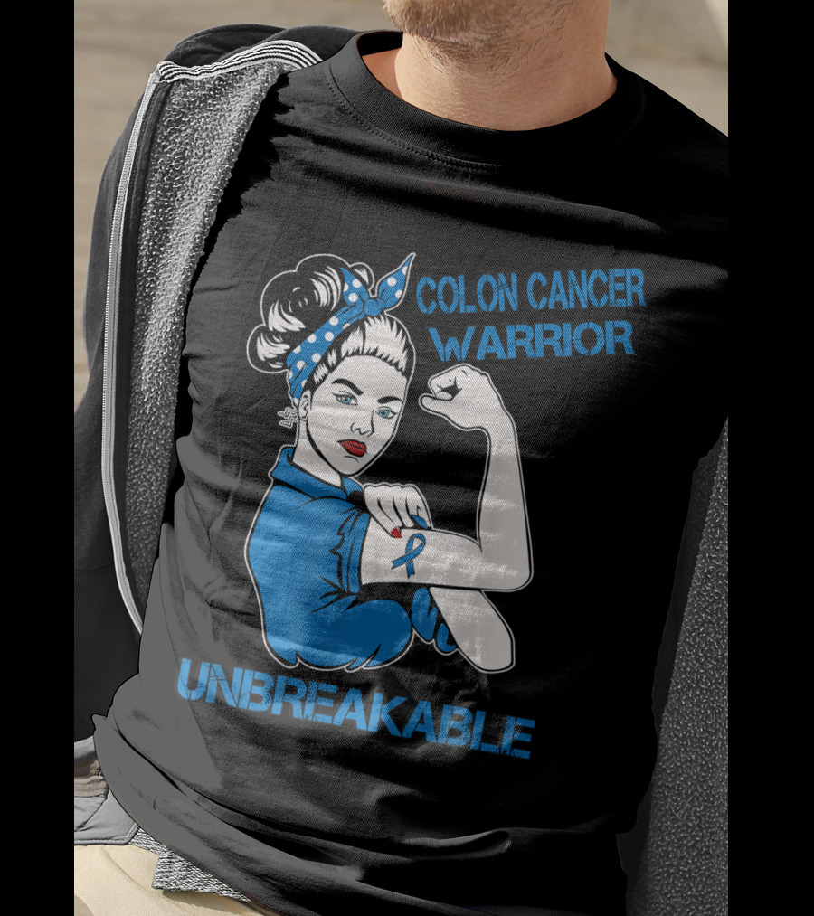 Colon Cancer Warrior Strong Unbreakable T-Shirt