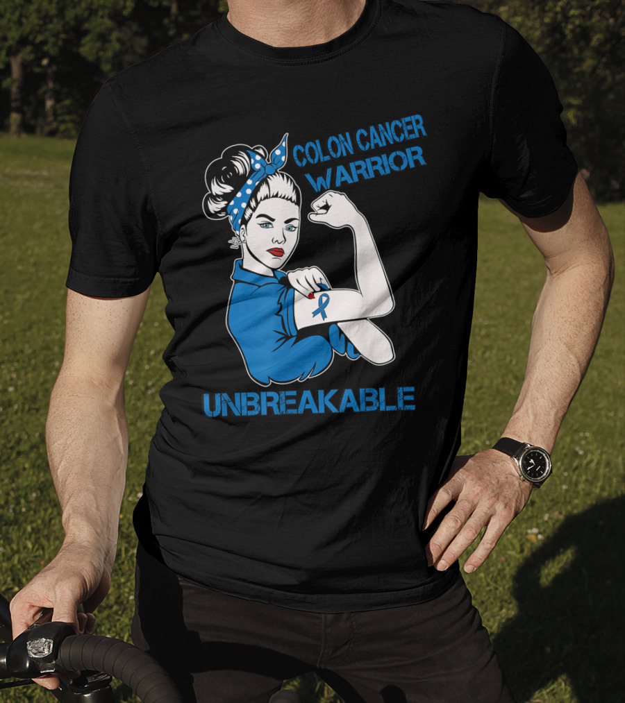 Colon Cancer Warrior Strong Unbreakable T-Shirt