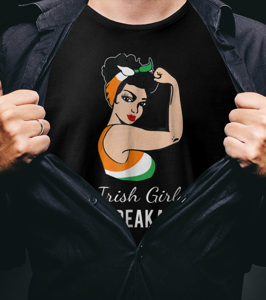 Irish Girl Unbreakable Strong Woman Empowerment T-Shirt