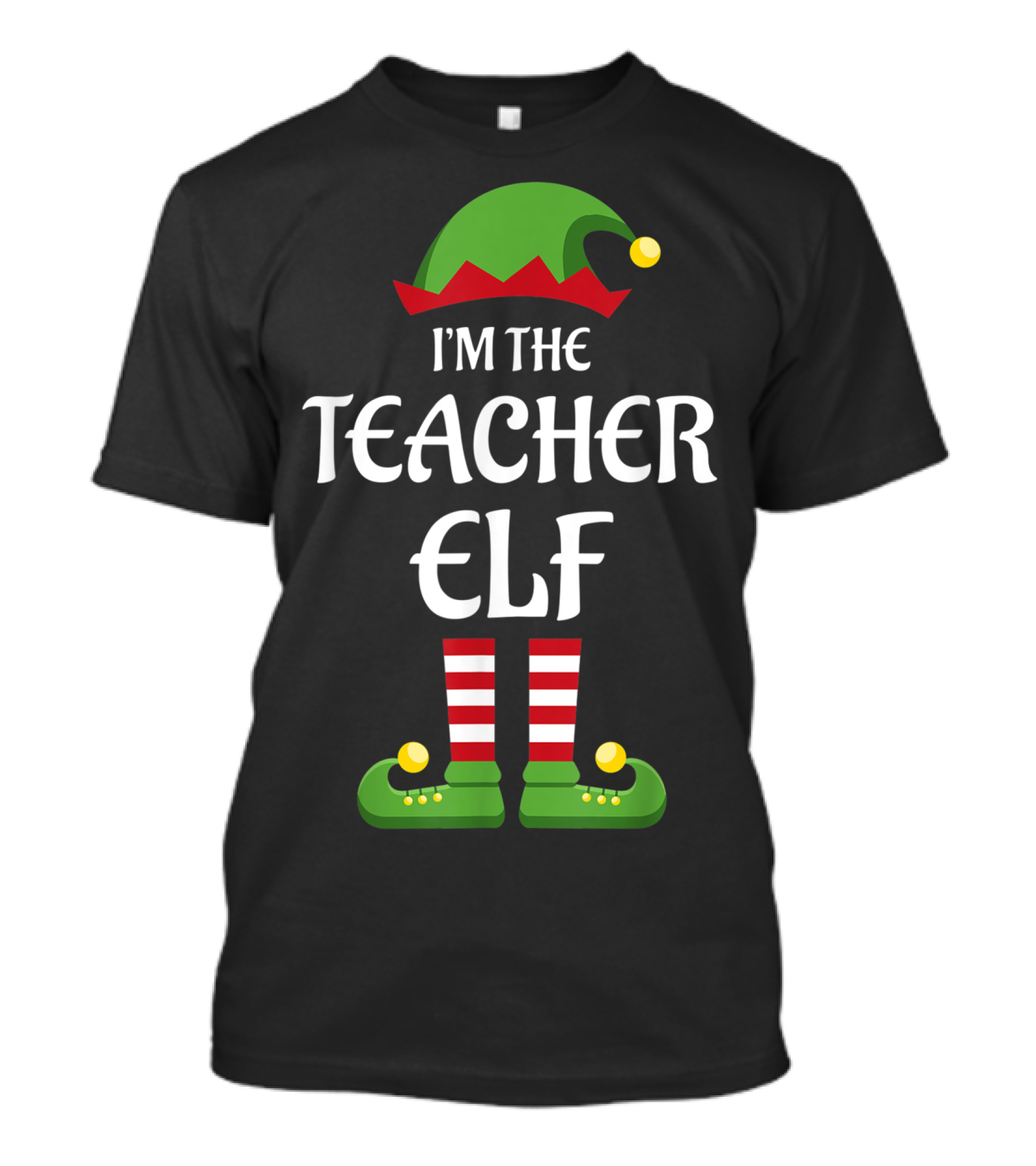 I'm The Teacher Elf Family Christmas Matching Pajama Group T-Shirt