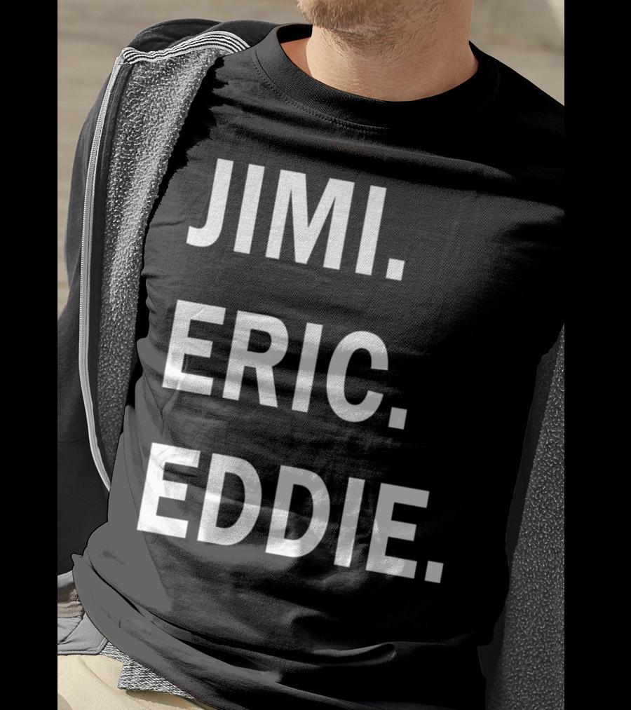 Guitar Gods Jimi Eric Eddie Musician Legends T-Shirt