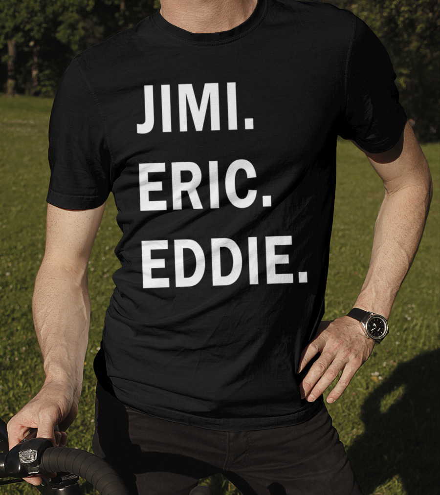 Guitar Gods Jimi Eric Eddie Musician Legends T-Shirt
