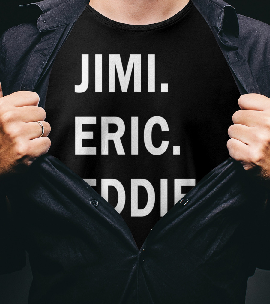 Guitar Gods Jimi Eric Eddie Musician Legends T-Shirt