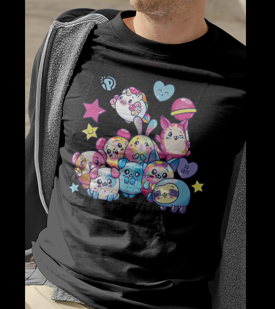 Pikmi Pops And Friends So Cute Stars And Hearts T-Shirt