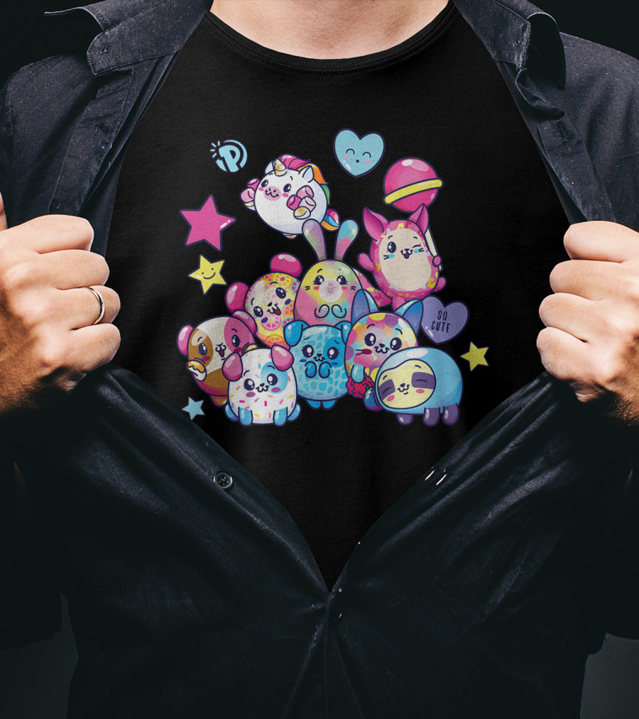 Pikmi Pops And Friends So Cute Stars And Hearts T-Shirt