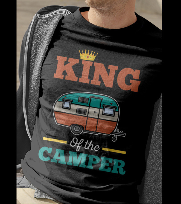 King Of The Camper Retro Camping Adventure T-Shirt