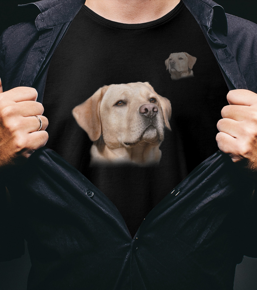 Funny Yellow Lab Dog Photo School Labrador T-Shirt