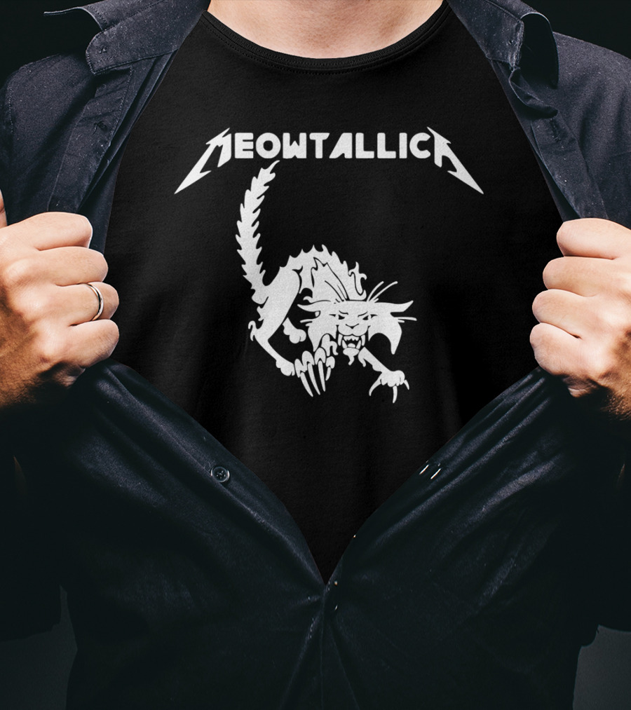 Meowtallica Heavy Metal Cat Lover Feline T-Shirt