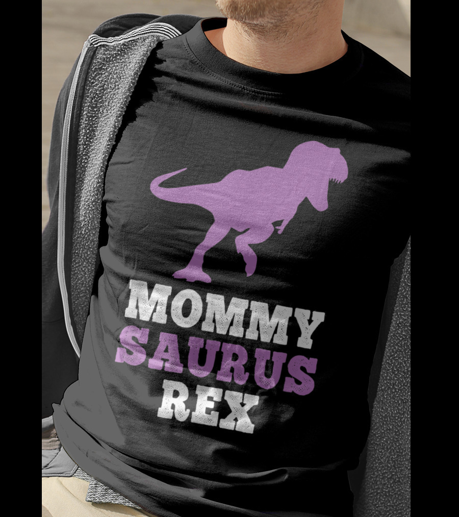 Mommysaurus Rex Purple Dinosaur Mother's Day Humor T-Shirt
