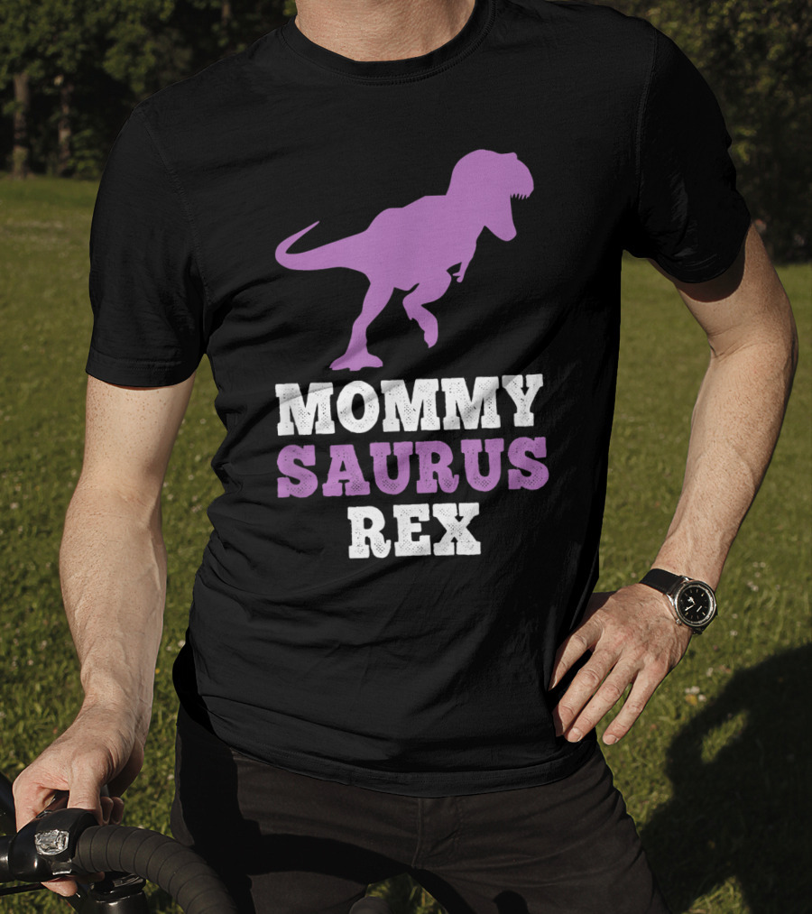Mommysaurus Rex Purple Dinosaur Mother's Day Humor T-Shirt