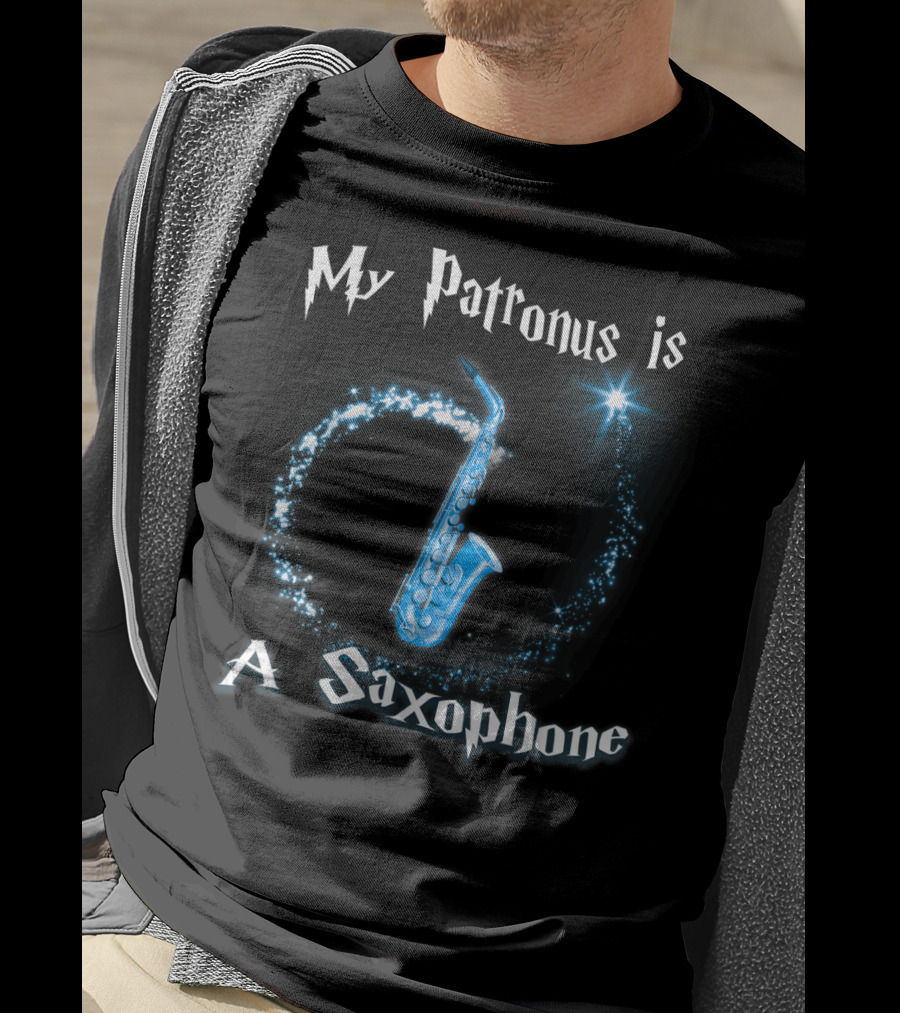My Patronus Is A Saxophone Magical Music T-Shirt